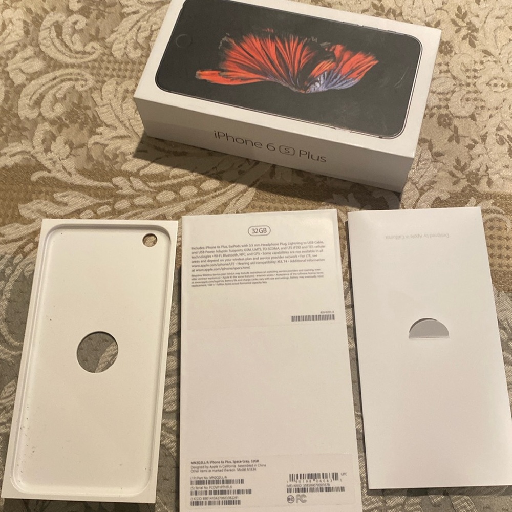 Apple iPhone 6s Plus BOX ONLY 32GB